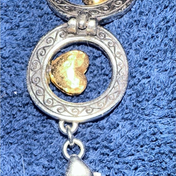 Vintage Brighton Gold and Silver Tone Heart Bracelet - Picture 3 of 4